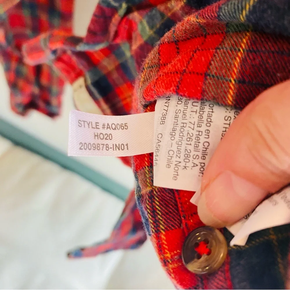 J. Crew Casual Brushed Twill Button Down Plaid Shirt